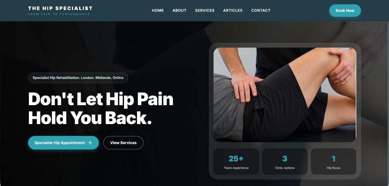 The Hip Specialist Website