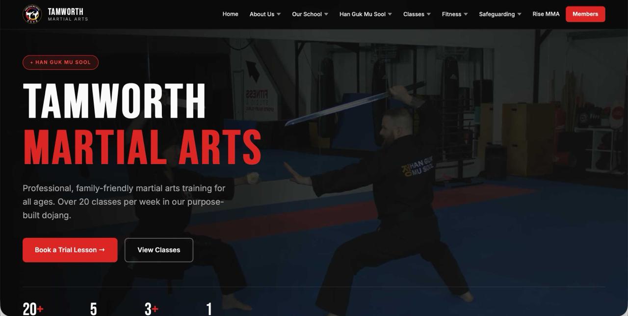 Tamworth Martial Arts Website